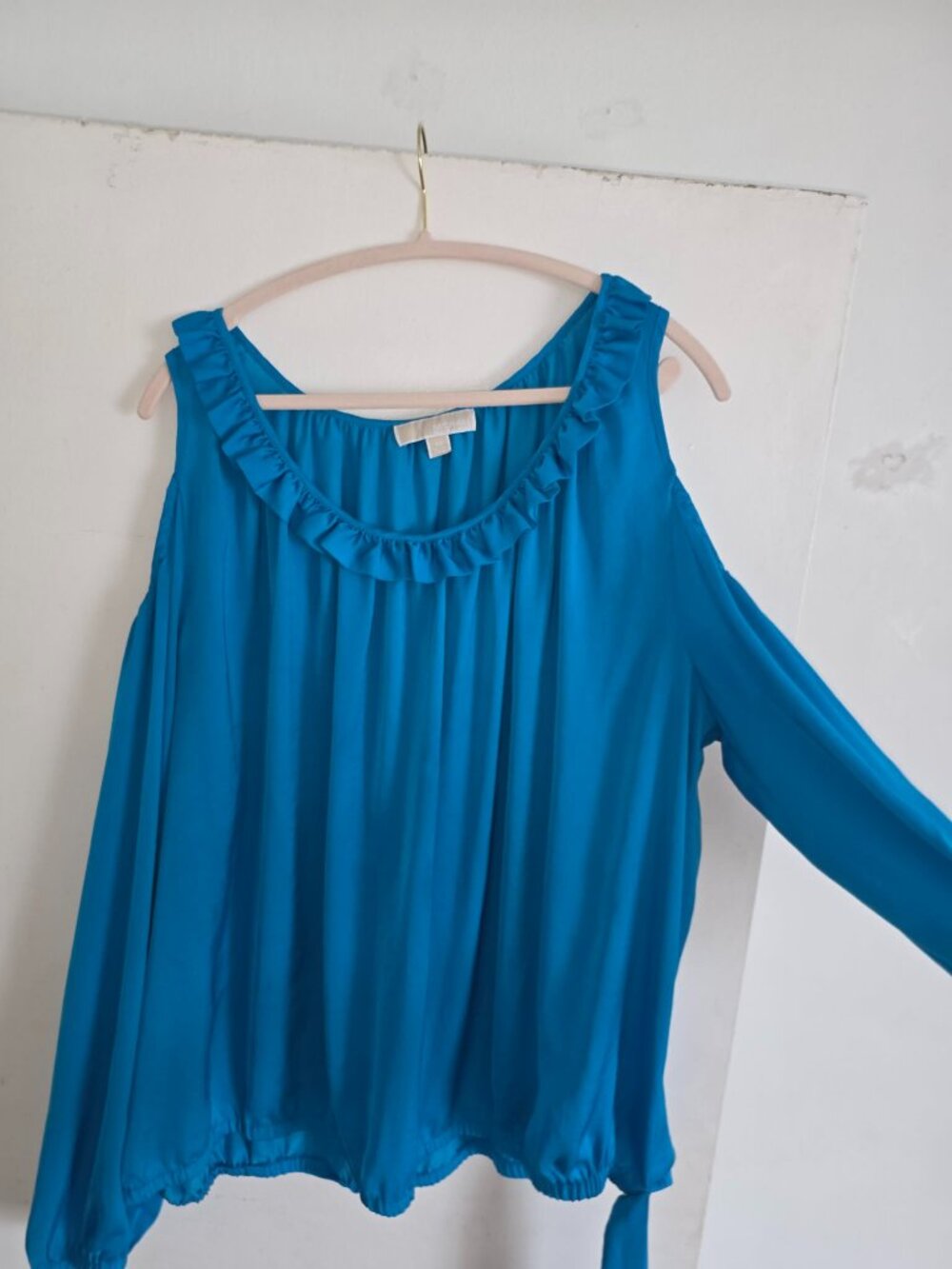 MICHAEL Michael Kors Ruffle‑Neck Blouse SIZE 4X